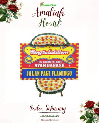 Bunga Papan Congratulation di Tekung